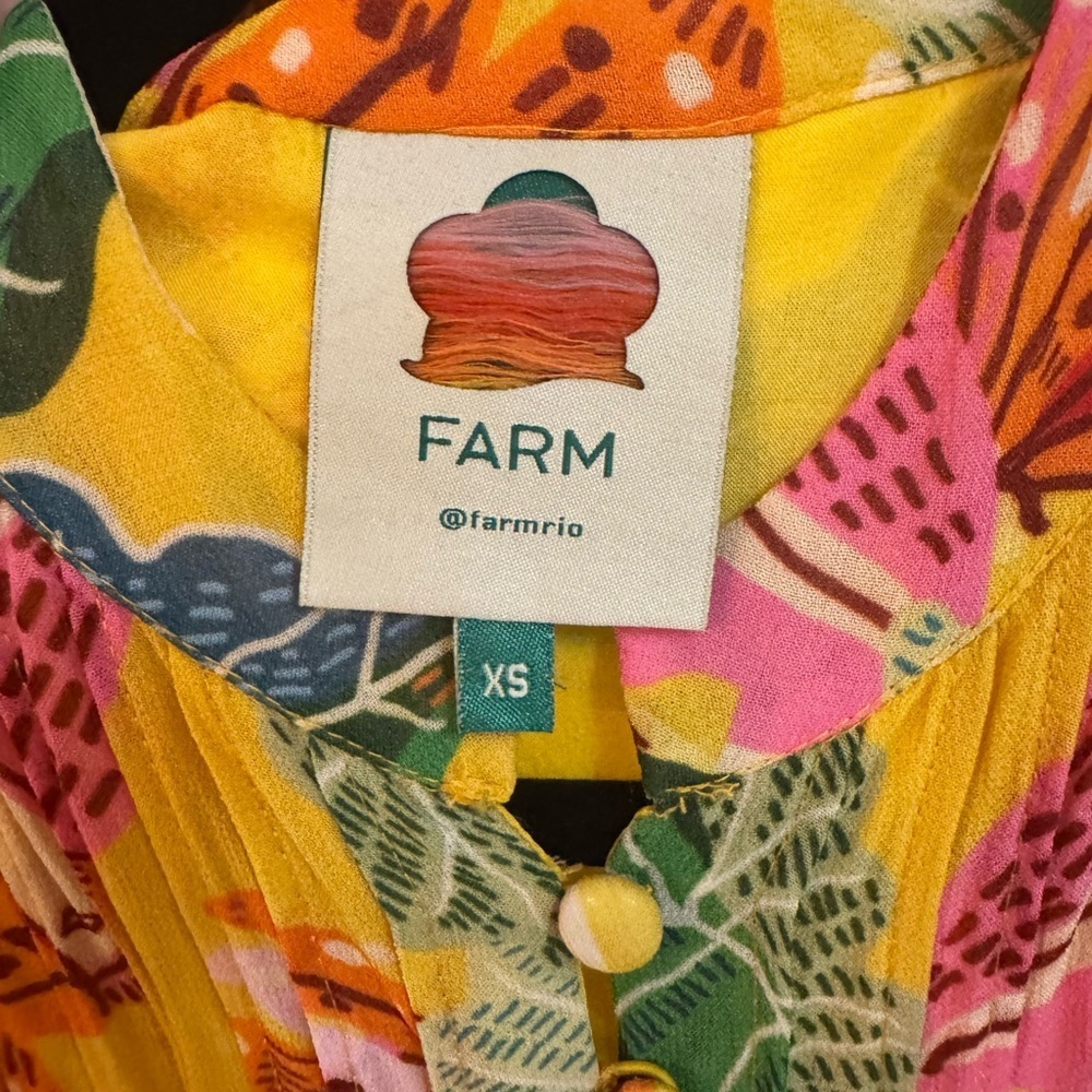 Farm Rio Floral Ruffle Mini Dress - Picture 7 of 7